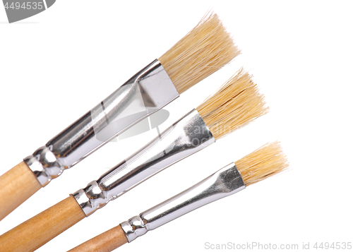 Image of Painting art brush on white