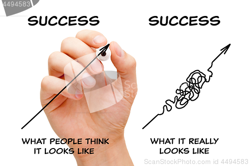 Image of The Path To Success Arrows Concept