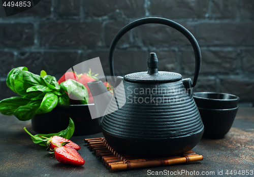 Image of tea in teapot