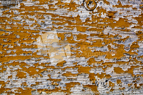 Image of Old wooden yellow door 