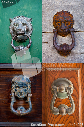 Image of Ancient italian door knockers.