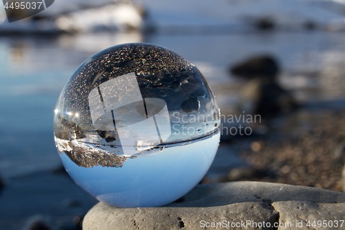 Image of Steinvika in a lensball