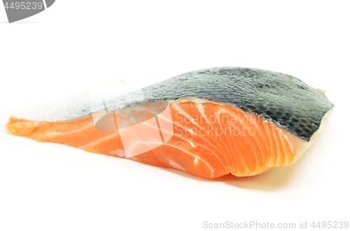 Image of Fresh salmon fillet isolated