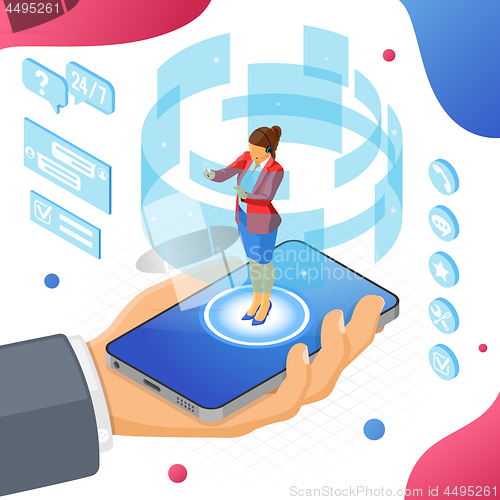 Image of Isometric Online Customer Support