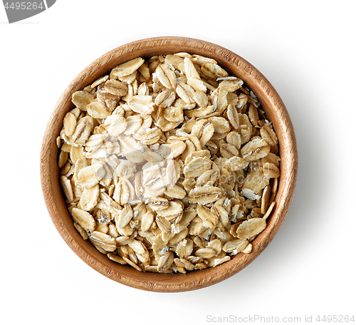 Image of bowl of oat flakes