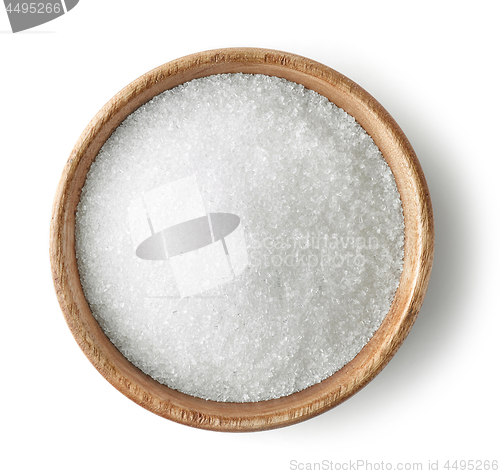 Image of wooden bowl of sugar