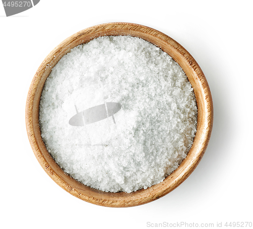 Image of wooden bowl of salt