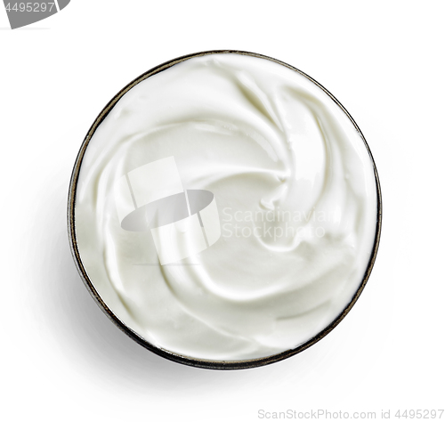 Image of bowl of sour cream or greek yogurt