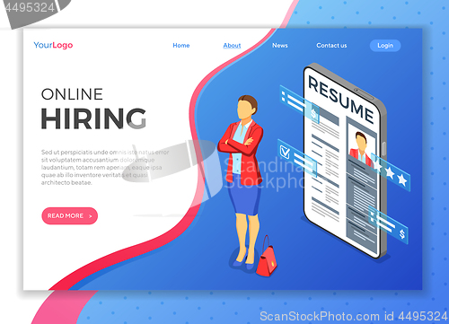 Image of Isometric Employment and Hiring Concept