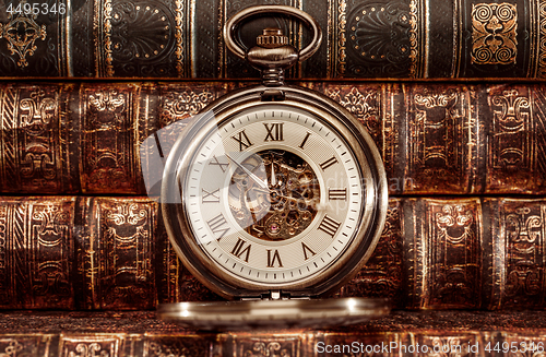 Image of Close up on vintage clock