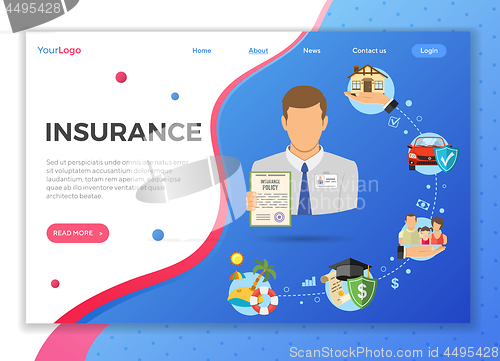 Image of Insurance Services Landing Page