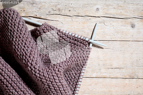 Image of Knitting and needles