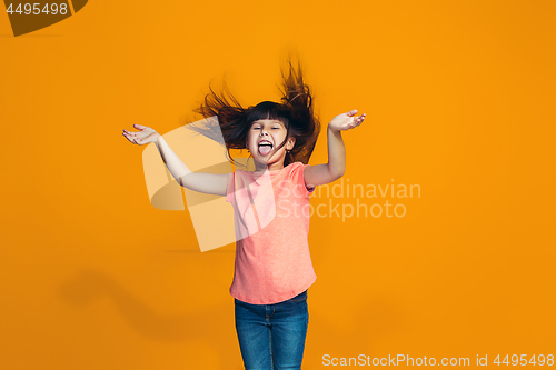 Image of The squint eyed teen girl with weird expression