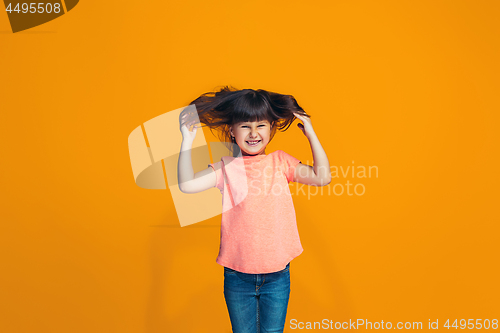 Image of The squint eyed teen girl with weird expression