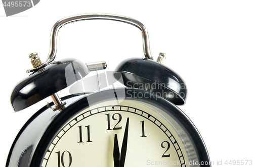 Image of Black colored alarm clock