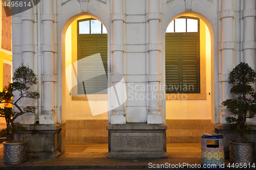 Image of European building in Senado Square in Macau