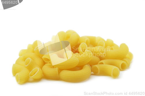 Image of Uncooked macaroni isolated