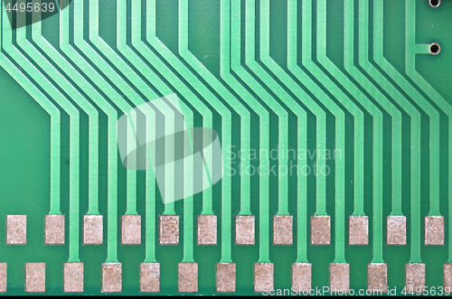 Image of Green printed circuit board