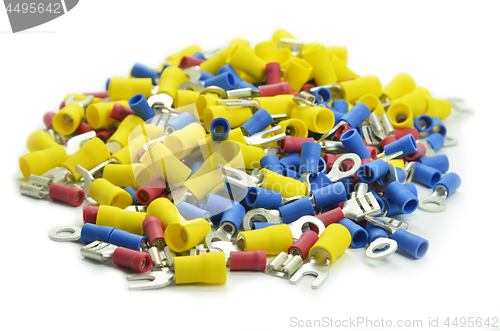Image of Crimp terminals isolated