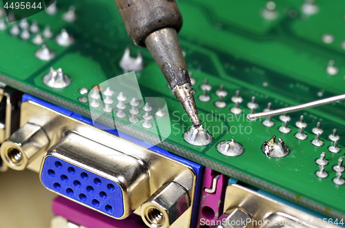 Image of Installation and soldering of electronic components