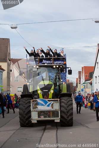 Image of Schongau, Germany, Bavaria 03.03.2019: Carnival procession in the Bavarian Schongau