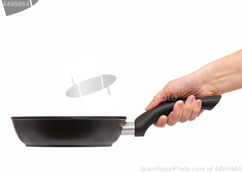 Image of Hand with frying pan