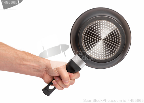 Image of Hand with frying pan