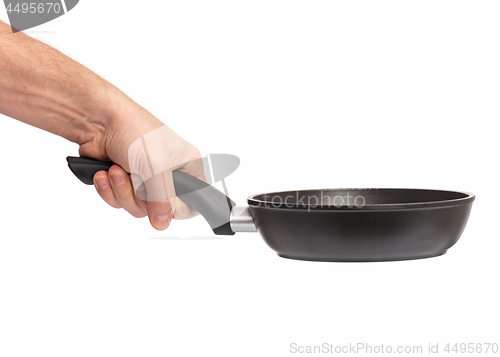 Image of Hand with frying pan