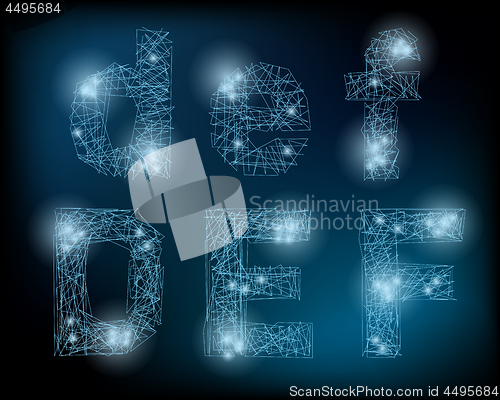 Image of Neuron Letters and Numbers