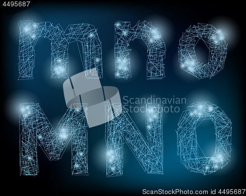 Image of Neuron Letters and Numbers