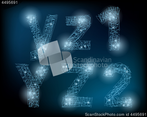 Image of Neuron Letters and Numbers