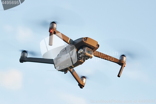 Image of Drone flying outdoors