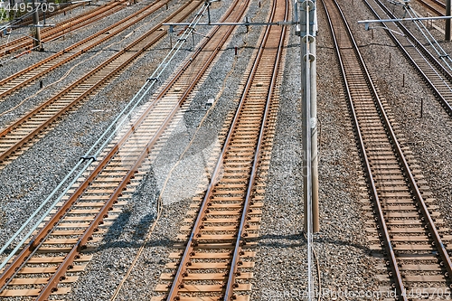 Image of Railway Tracks in a City