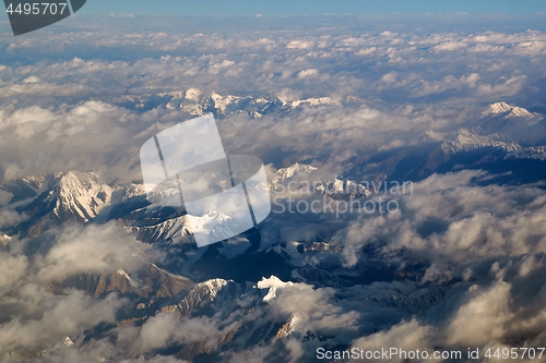 Image of Flying above the Himalayas
