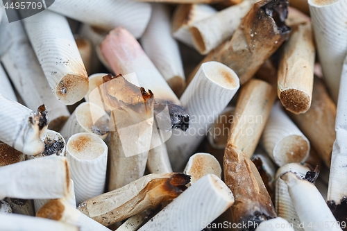 Image of Cigarette buts in an ashtray