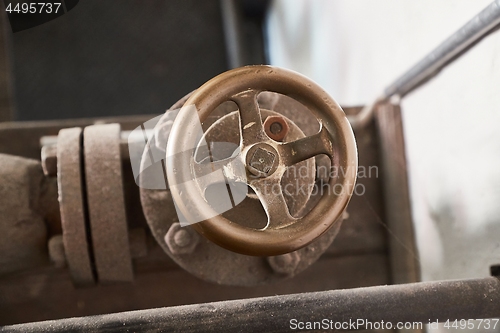 Image of Industrial valve in an old factory