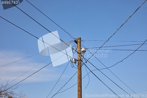 Image of Electric line post