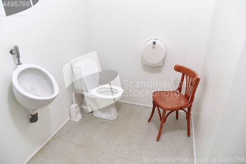 Image of Toilet seat open