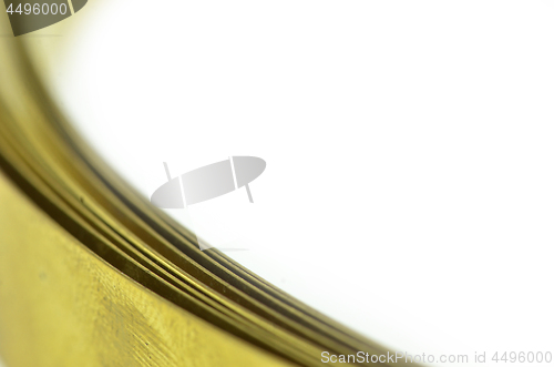 Image of Golden brass metal strip