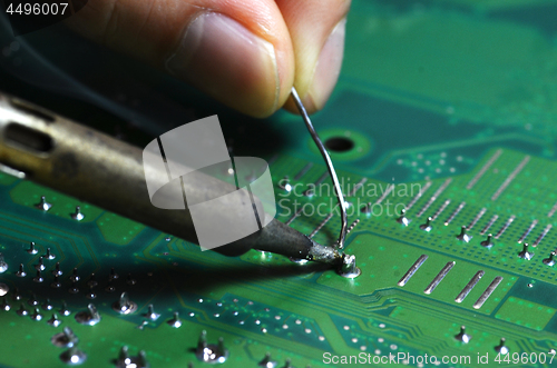 Image of Installation and soldering of electronic components