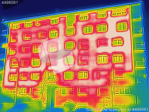 Image of Detecting Heat Loss Outside building Using Thermal Camera