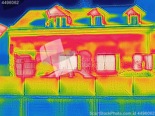 Image of Detecting Heat Loss Outside building Using Thermal Camera