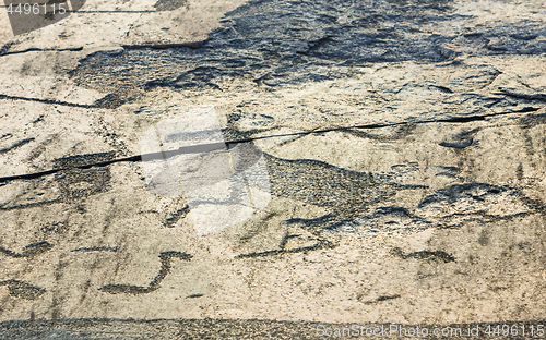 Image of Fragment Of Onega Petroglyphs On The Cape Besov Nos