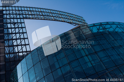 Image of glass office building in the Brussels