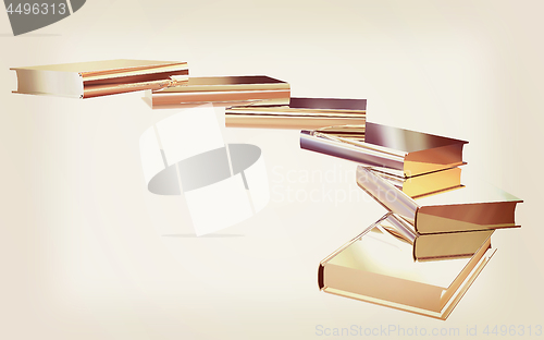 Image of Chrome books icon. 3d illustration. Vintage style