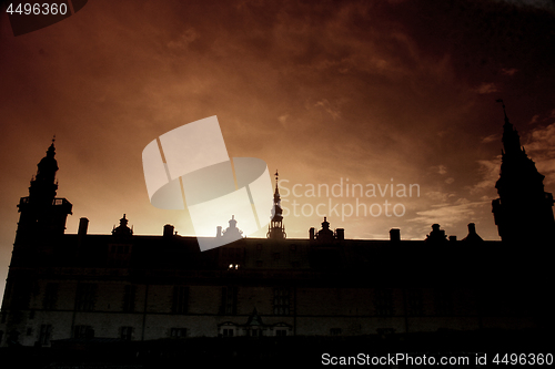 Image of Kronborg Castle silhouette