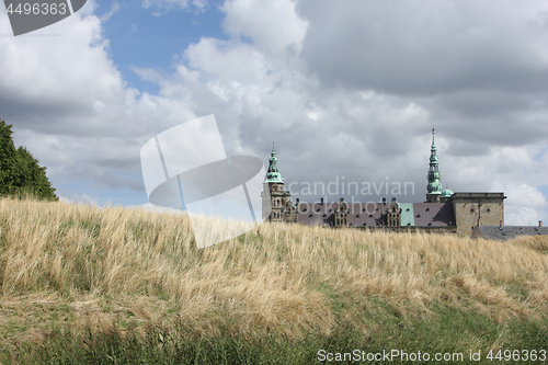 Image of Kronborg Castle viewed from the ferry to Sweden