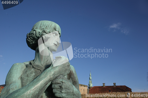 Image of Statues fronting Kronborg Castle