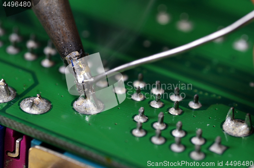 Image of Installation and soldering of electronic components