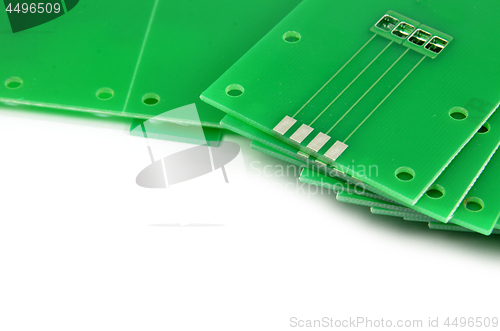 Image of Green printed circuit board